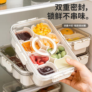 Contenedor de Almacenamiento de Alimentos Rectangular con Múltiples Compartimentos, Lonchera Bento para la Escuela y el Hogar con Separación de Alimentos Frescos - Product Image 2
