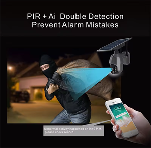 图雅Ubox 4g监控摄像头彩色夜视PIR WiFi可选云台网络摄像头，带太阳能电池板双向安全 - Product Image 3