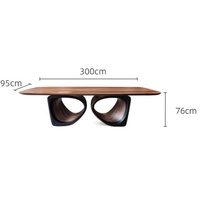 Table à manger rectangulaire moderne de haute qualité en bois massif importé, extensible, convertible, pliable, pour la maison, l'hôtel, l'atelier