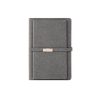 PQ A5 Schnallen-Leder-Notizbuch Einfarbiges Notizbuch Geschenksets Notizbücher Anpassbar Flachliegend Vintage Minimalistisch Großhandel