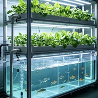 Système aquaponique vertical automatique Seedafarm pour balcon, pour usage domestique, plantation hydroponique avec pompe et garantie d'un an