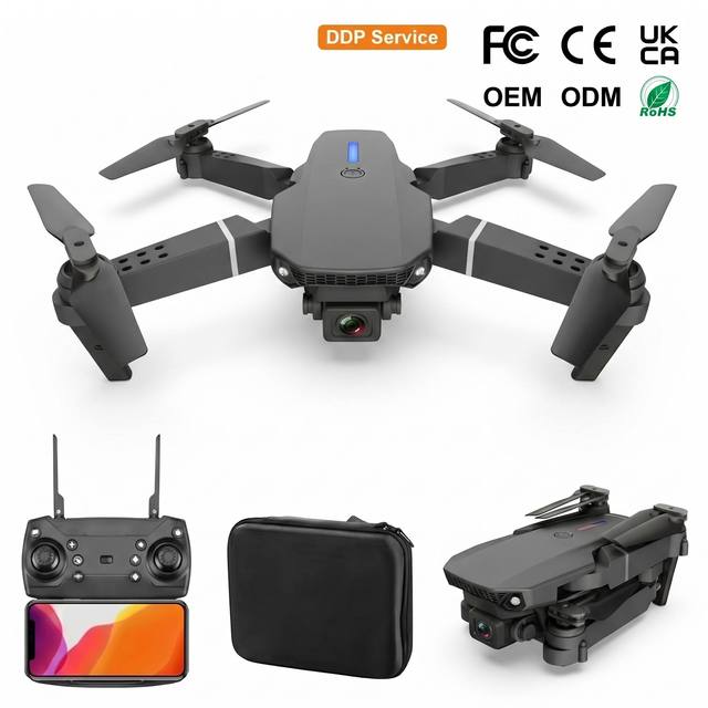 Wholesale E88 Pro Toy Drone 4K HD Dual Camera Remote Control Helicopter RC Quadcopter Foldable FPV Mini 6-Axis Gyro Brushless