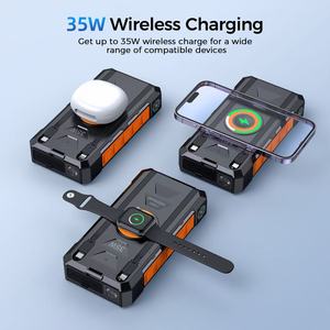 Batterie solaire haute capacité 35W, charge rapide 3 en 1 sans fil pour <span class=keywords><strong>téléphone</strong></span>, écouteurs et montre connectée - Product Image 2