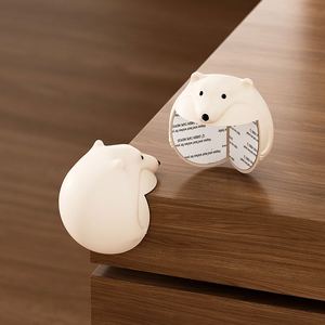 Protections d'angle pour tables, transparentes, anti-collision, anti-choc, rembourrées, protections de bords de meubles, housses de sécurité en silicone - Product Image 1
