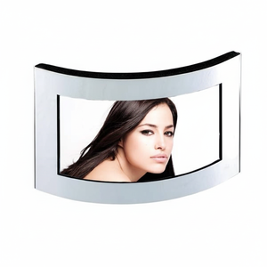 Cornice Fotografica Moderna 130x180 Stile 'Boomerang' in Ferro, Vetro e Lega di Alluminio - per Tavolo, Arredamento Casa, Matrimonio - Decorazione Metallica da Appendere - Product Image 2