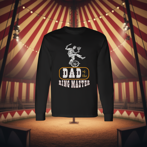 Camiseta de manga larga Dad Of The Ring Master con diseño de artista de monociclo - Product Image 3