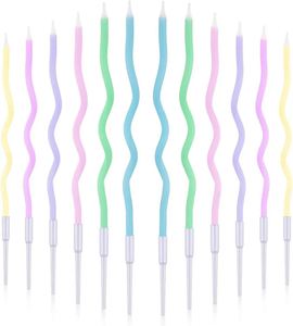Spiral Creative Christmas Ball Rainbow Candle Birthday <b>Cake</b> <b>Decoration</b> Other Festive <b>Cakes</b> Premium Wax <b>Cake</b> <b>Decoration</b> <b>Supplies</b> - Product Image 3