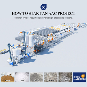 Nhỏ nhỏ AAC nhà máy Dây chuyền sản xuất autoclaved có ga bê tông gạch dây chuyền sản xuất ALC Trọng lượng nhẹ bê tông khối dòng - Product Image 5