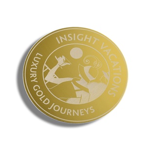 Posavasos Redondo Delgado de Metal Ecológico con Impresión UV Personalizada Winsun de 90 mm de Diámetro, Regalo Promocional, Taza de Té y Posavasos para Café - Product Image 2