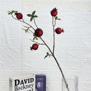 Meiyu Craft Flower Factory - Rama de Árbol de Granada Artificial para Decoración de Mesa, Accesorios para Bodas, Espuma en Aerosol de Color - Product Image 3
