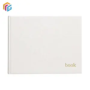 Groothandel Custom Hardcover Goud Folie Bruiloft Gastenboek Geheugen Handtekening Gastenboeken Met Pen Set