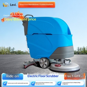 Commercial Ride-on Scrubber Factory Workshop Suction and Mop Integrated Industrial Floor Washing Machine Shopping Mall Property - Product Image 1