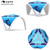 Tente d'événement gonflable imperméable CATC |   Abri promotionnel extérieur commercial avec taille personnalisable pour les conditions enneigées