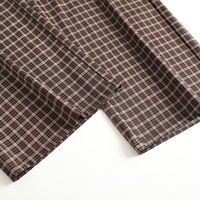 Pantalons pour femmes, taille haute, motif à carreaux, plissés, jambes larges, coupe droite, tissu de haute qualité, fournisseur vérifié