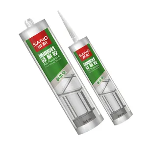 OEM Single component acid sealant yellowing resistant SANVO All Purpose acid silicone sealant EX352 for Indoor Projects Glass