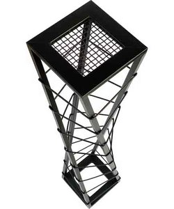 Estante para Botellas de Vino de Metal, Columna de Flores Negra Esperanza de 80 cm, Estante de Exhibición de Vino de Doble Propósito/Almacenamiento de Plantas - Product Image 5