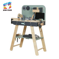 Ensemble d'outils en bois Magicolor pour enfants avec outils de jeu d'imitation, gants de sécurité, certifié EN71, poste de travail DIY pour tout-petits W03D246