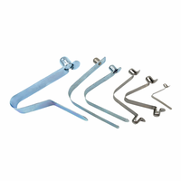 Clip de bouton poussoir en forme de V verrouillable en gros pince à ressort de poteau de tente connecteur de tube de poteau de randonnée double boutons pinces à ressort