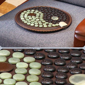 Alfombra de silla redonda de piedra de jade Turmalina de 45CM con terapia de infrarrojo lejano para eliminar la tensión productos sanitarios - Product Image 2