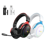 Casque de jeu JINMS V9 PRO Tri Mode avec haut-parleur de 40 mm, son surround 7.1, batterie de 1500 mAh, 285 g, casque supra-auriculaire OEM ODM