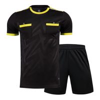 Tenues d'arbitre de football pour adultes, uniformes d'arbitre de football professionnels respirants pour hommes, maillot d'arbitre de football