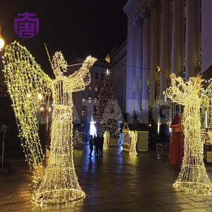 Iluminación Navideña LED 3D de Gran Tamaño con Marco de Hierro Resistente al Agua para Exteriores, Clasificación IP65, Color Personalizable, Fácil Instalación, Paisajismo - Product Image 6