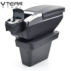 Accoudoir en cuir <span class=keywords><strong>de</strong></span> VW <span class=keywords><strong>Tiguan</strong></span> allespace, boîte <span class=keywords><strong>de</strong></span> rangement, intérieur à filetage rouge, ABS, repose-bras, accessoires, offre spéciale - Product Image 4