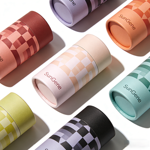 Tube cylindrique promotionnel avec étiquette personnalisée, emballage en papier écologique, boîte ronde en carton recyclable pour cadeau de mariage - Product Image 3