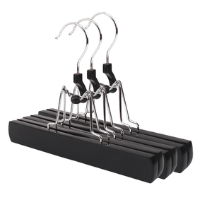 Organisateur de vêtements multifonctionnel écologique en <span class=keywords><strong>bois</strong></span> laqué pliable Lavinia à un niveau, porte-perruque, sac de rangement pour extensions de cheveux - Product Image 1