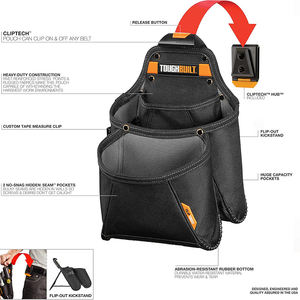 Échantillon gratuit : Pochette à outils, Organisateur de multi-outils, Étui pour électricien, Accessoire de poche tactique en nylon, Sac de rangement utilitaire pour professionnel - Product Image 2