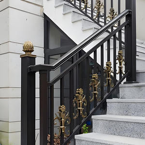 עיצוב מותאם אישית <span class=keywords><strong>balusters</strong></span> ברזל יצוק גדר ברזל מחיר נמוך מברזל יצוק מרפסת מחירים/מרפסת מעקה מתכת - Product Image 3