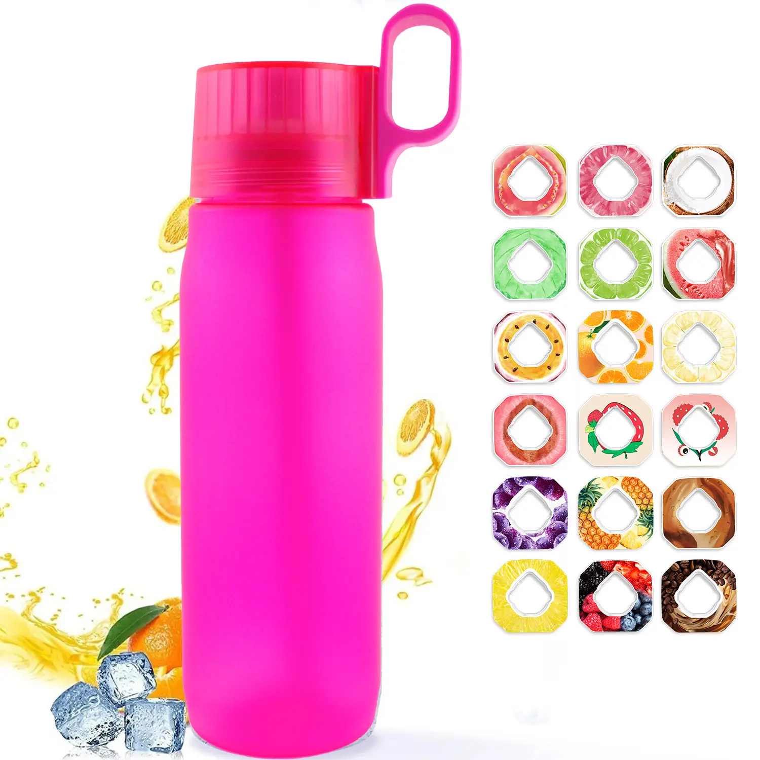 Hot bán công suất lớn 750ml nhựa chai nước trái cây mùi hương có hương vị với mùi hương Pod