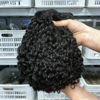 Perruque de cheveux humains vierges bouclés Pixie Birmanes, prix usine abordable, cuticules alignées, sans colle, Lace Front, 100% cheveux humains bruts