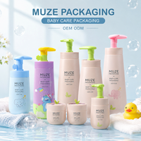 Emballage personnalisé pour biberons de soins pour bébés, vente en gros, pot de crème 30g 50g, flacon pompe HDPE 120ml 480ml 760ml pour shampoing, gel douche et lotion pour bébés