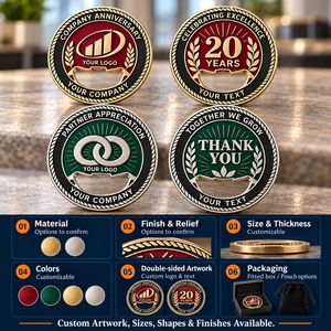 Monedas Conmemorativas Personalizadas con Abridor de Botellas para Aniversarios Corporativos y Apreciación a Socios, para Regalos al por Mayor, OEM, ODM - Product Image 4