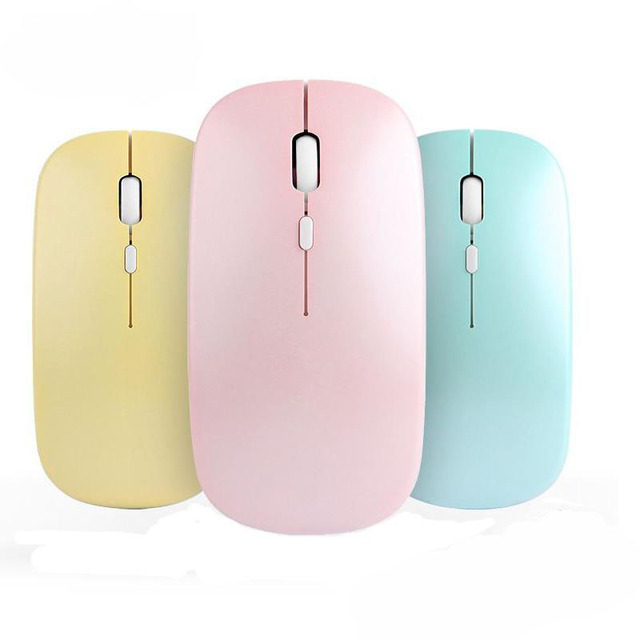 Portable Wireless Mouse Bluetooth-Compatible 2.4Ghz Dual Modes Computer Mice With Nano Receiver for Notebook PC Laptop