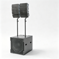 Système de sonorisation actif professionnel Line Array 3400W de pointe, 137dB SPL, avec haut-parleur hybride néodyme, mixeur intégré, OTG et Bluetooth 5.2 pour scène
