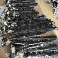Bigoudis — mèches brésiliennes 10A en cheveux bruts avec closure/frontal, extension de cheveux humains, cuticules alignées, bon marché, Sunlight2022