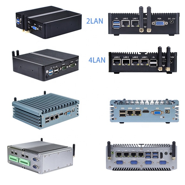 Quadcore Processor J1900 J1800 J6412 N2840 I3 I5 I7 CPU 4GB Fanless Industrial Mini PC Box Control Board Compte in Stock