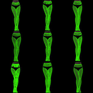 उच्च कमर रात-चमक फिशनेट सफेद स्टॉक - Product Image 1