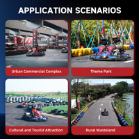 Vente de karts autoconçus pour adultes, 4 temps, 390 cm³, moteur à essence haute performance pour course et drift, karting à essence