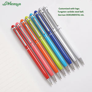 Penjualan terlaris 2-in-1 pulpen logam Logo kustom untuk Stylus layar sentuh lembut pena multifungsi promosi gaya badan klasik - Product Image 3