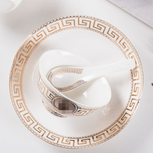 Factory 60PCS Luxury Fine Bone China Ceramic Versac <b>Dinner</b> Tableware <b>Set</b> with Cup Kit for Home & Restaurant Use - Product Image 2