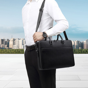 6758 Porte-documents pour homme en cuir imperméable, grande capacité, tendance - Product Image 3