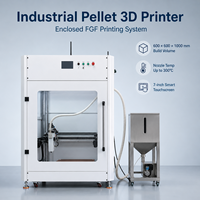 Nouvelle imprimante 3D industrielle Protolink3D 600x600x1000mm à pellets FGF, chambre fermée, plateau chauffant, double extrudeur, nivellement automatique, WiFi/USB