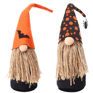 Decoración de Halloween, Muñeco de Tela de Seda con Forma de <span class=keywords><strong>Calabaza</strong></span>, Sin Rostro, Estilo Bosque, Anciano - Product Image 5