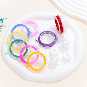Colorful Mini 0.8mm Crystal <b>Elastic</b> Thread Flat Beading Thread DIY Jewelry Accessories - Product Image 4