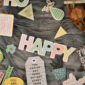 Papier photo personnalisé en bois, étiquette découpée, amincera pour la décoration de scrapbooking - Product Image 3