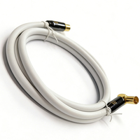 Feichuanglin 90 Graden 9.5mm Vrouwelijke Mannelijke Coaxiale Kabel RG6 RG/59 S-4C-FB 3C-2V RF Antenne CCTV Satelliet TV Ontvanger 0.1m-50m