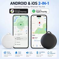 Traceur intelligent sans fil Air Tag pour MFI Find My Android Google Find Hub, localisateur GPS anti-perte pour clés de voiture et sacs